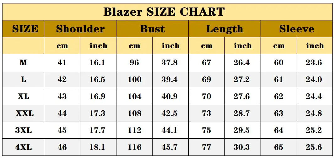 2022 Luxury Print Men Blazer