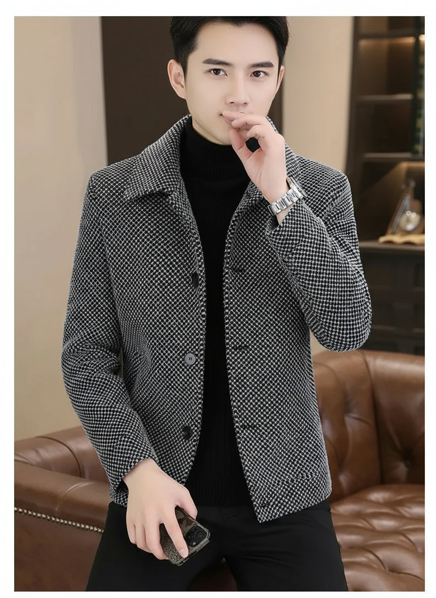Winter Woolen Jacket Social Men Clothing