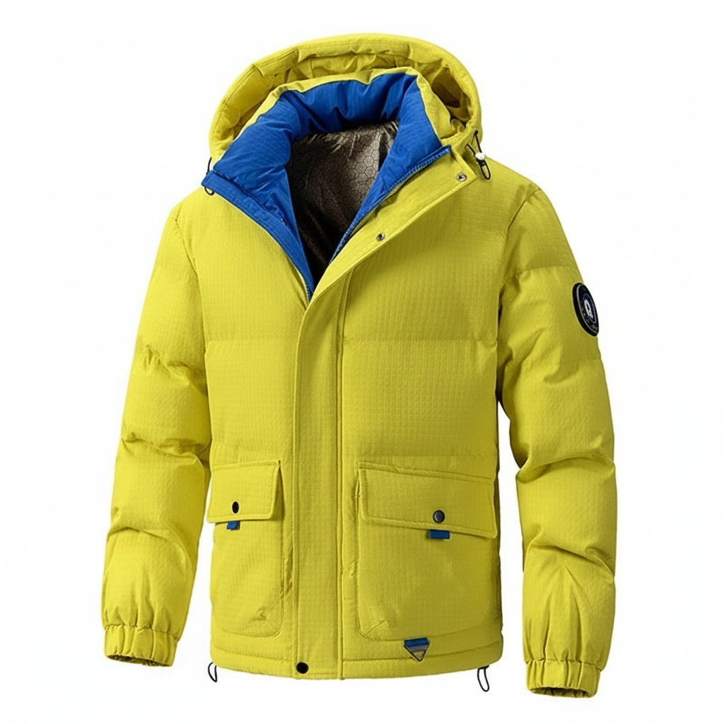 Man Hooded Parkas Winter Fashion Keep Warm Windproof Cotton