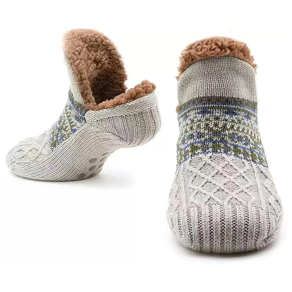 Winter Non-slip Floor Socks Women Men Snow
