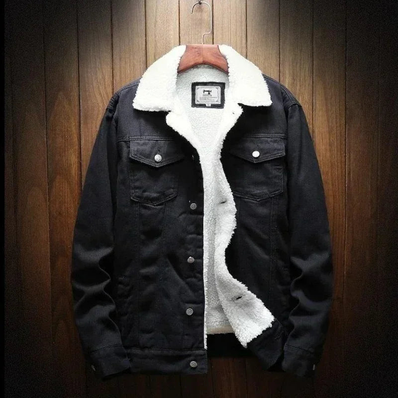 Veste en Jeans Homme - Doublure Chaude Hiver 2024
