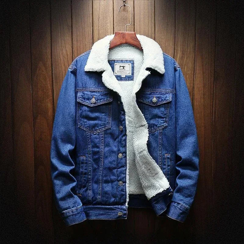 Veste en Jeans Homme - Doublure Chaude Hiver 2024