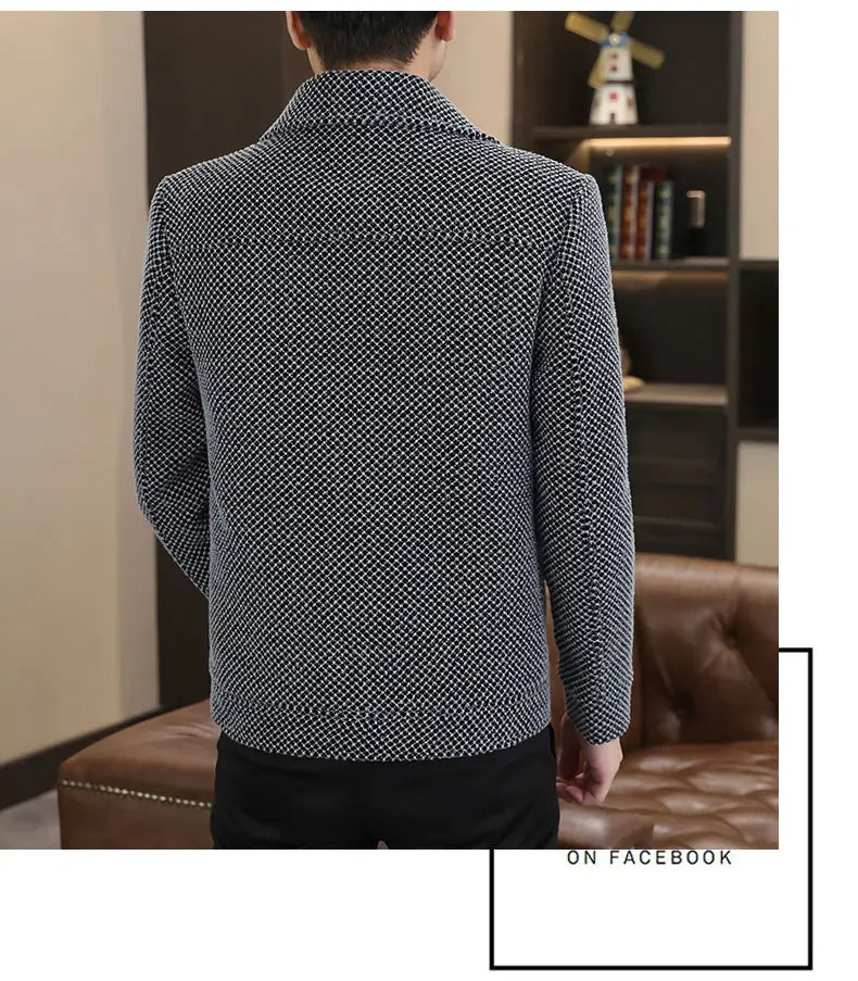 Winter Woolen Jacket Social Men Clothing
