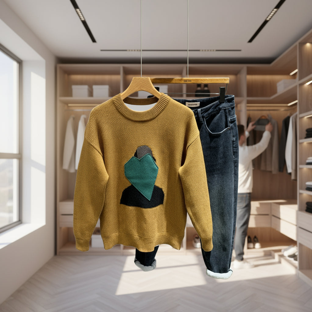 T-shirt long sleeve All Match Knitted Sweater