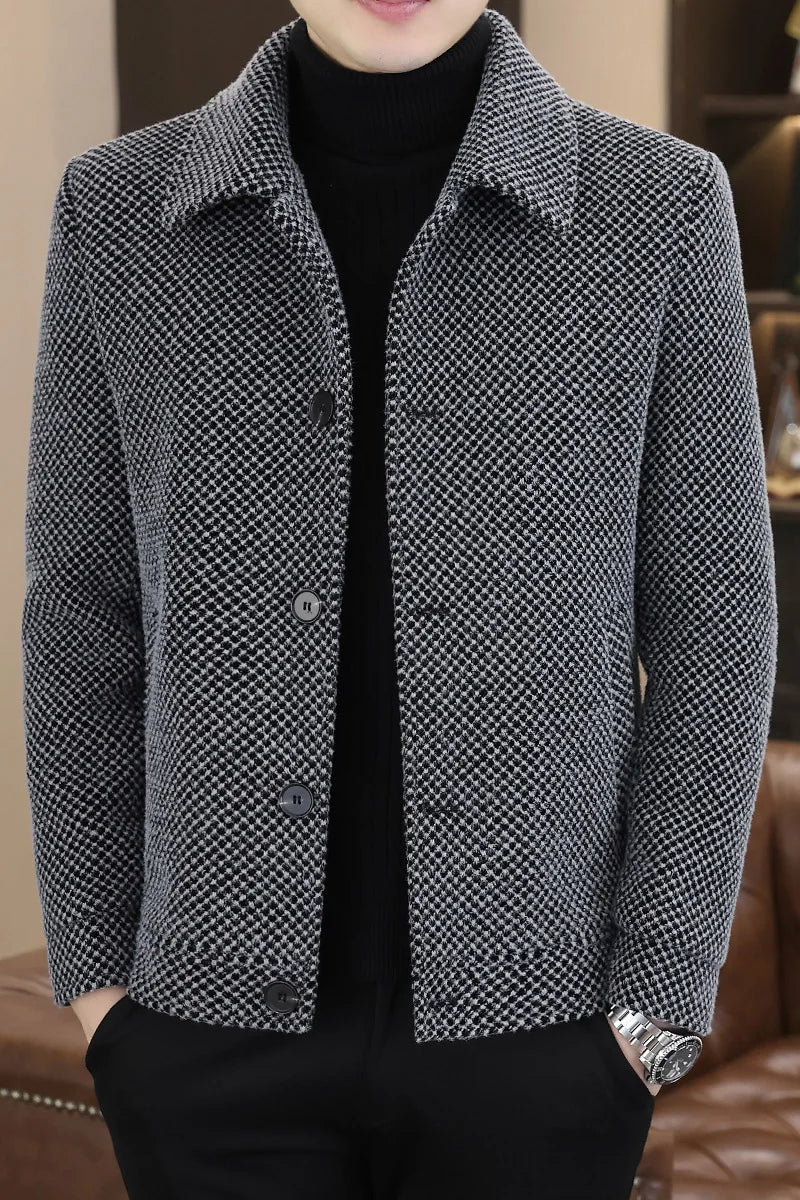 Winter Woolen Jacket Social Men Clothing