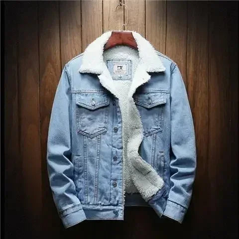 Veste en Jeans Homme - Doublure Chaude Hiver 2024