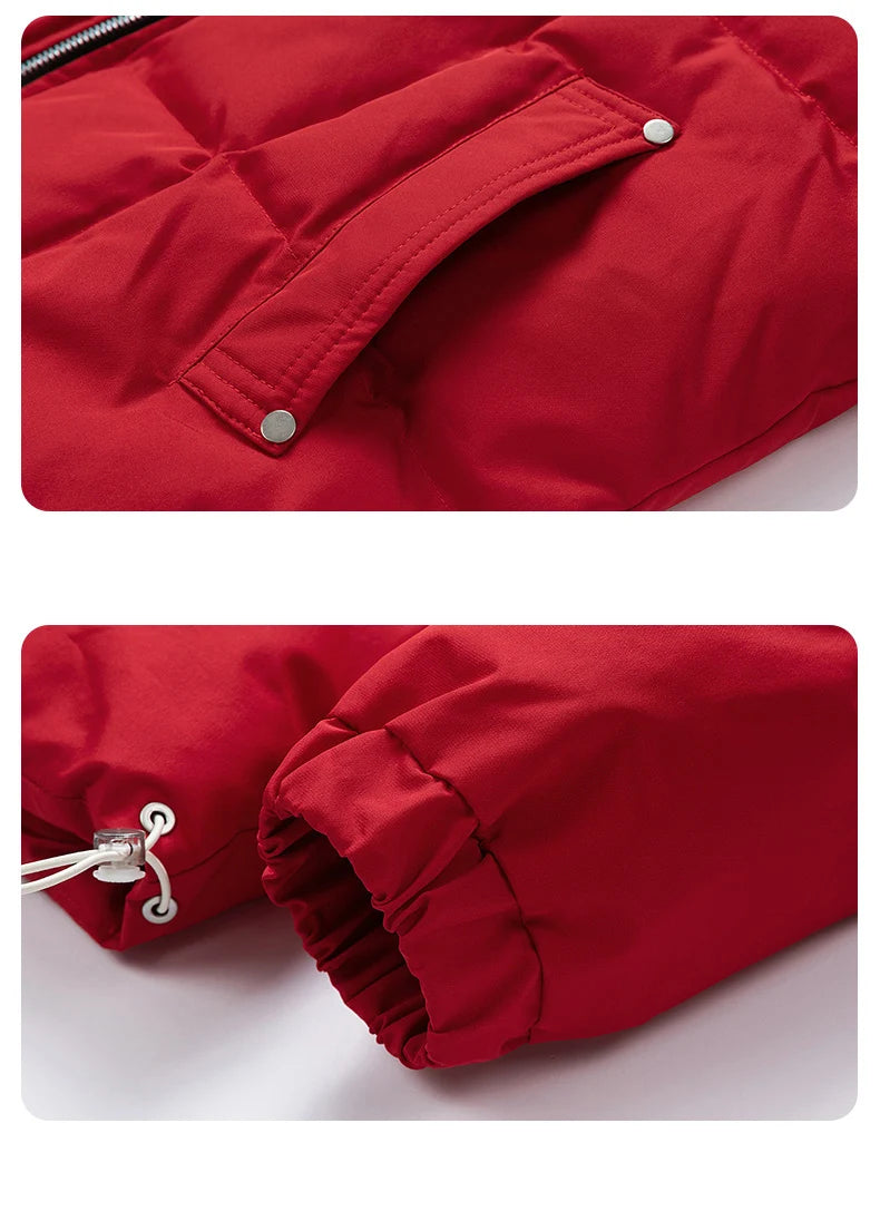 New Fashion Keep Warm Windproof Man Cotton Clothes Leisure  Thickening Coat Winter Solid Color Hooded Simplicity Man Parkas