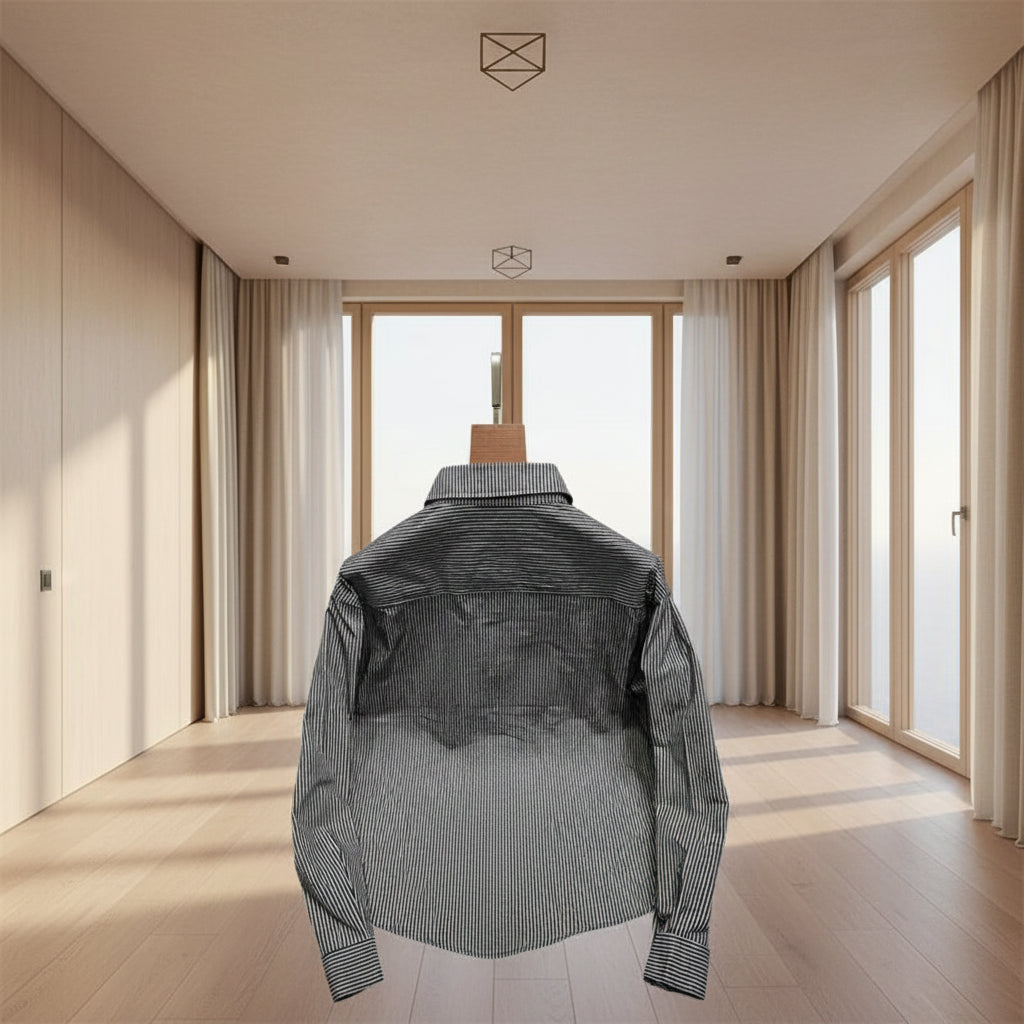 Men's Shirt with Color Blocking Trendy Fit Top