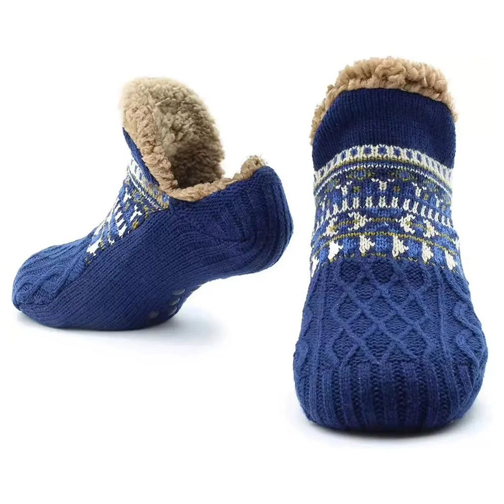 Winter Non-slip Floor Socks Women Men Snow