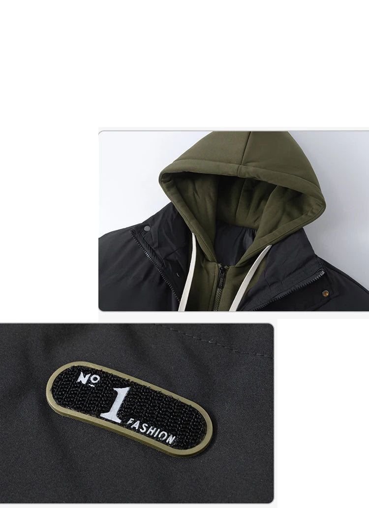 Winter Thicken False Two Piece Men Coat 🔥❄️🔥