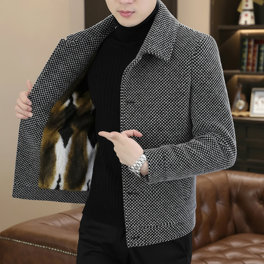 Winter Woolen Jacket Social Men Clothing