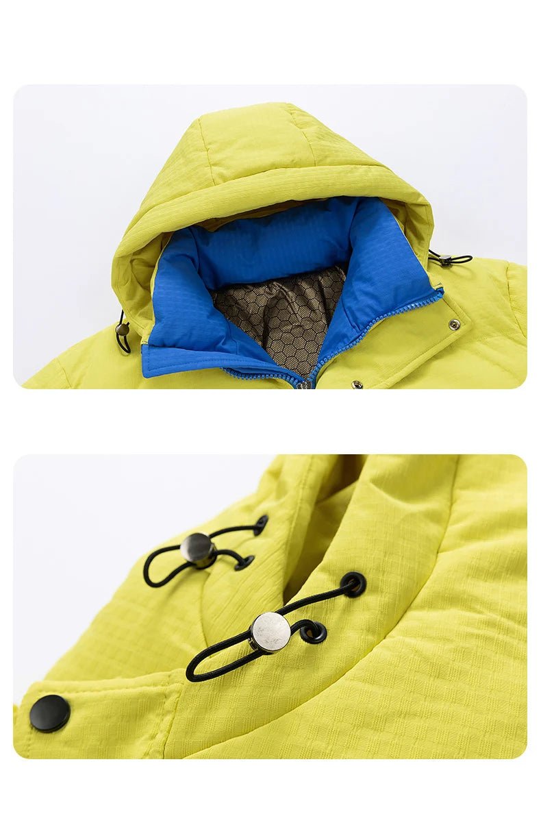 Man Hooded Parkas Winter Fashion Keep Warm Windproof Cotton