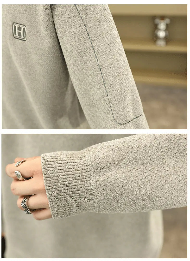Man Round Neck Sweater Autumn