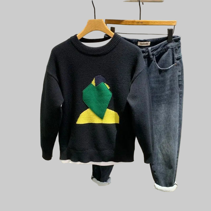 T-shirt long sleeve All Match Knitted Sweater