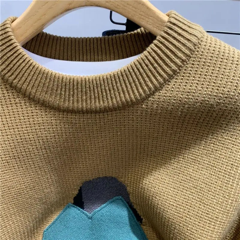 T-shirt long sleeve All Match Knitted Sweater