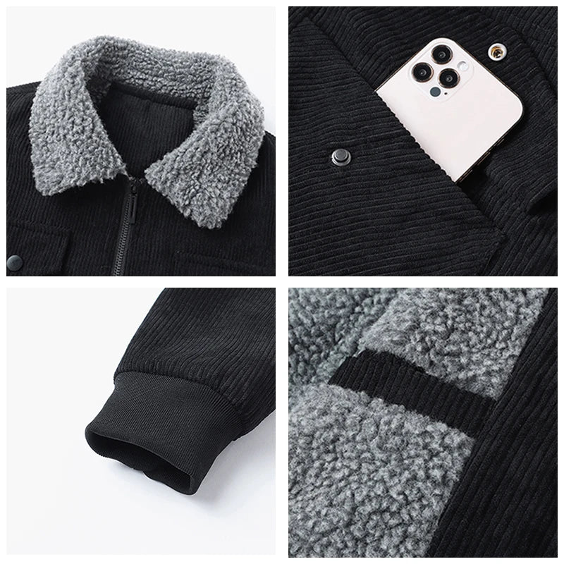 Winter New Jacket  Flip Collar Man Coats❄️❄️❄️