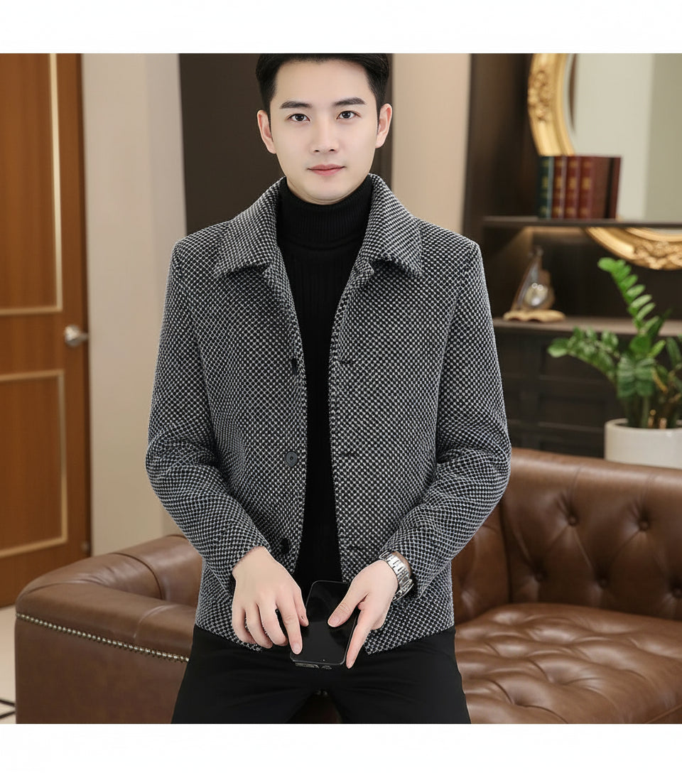 Winter Woolen Jacket Social Men Clothing