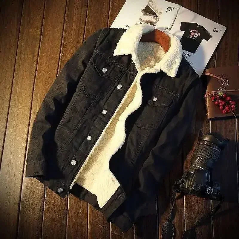 Veste en Jeans Homme - Doublure Chaude Hiver 2024