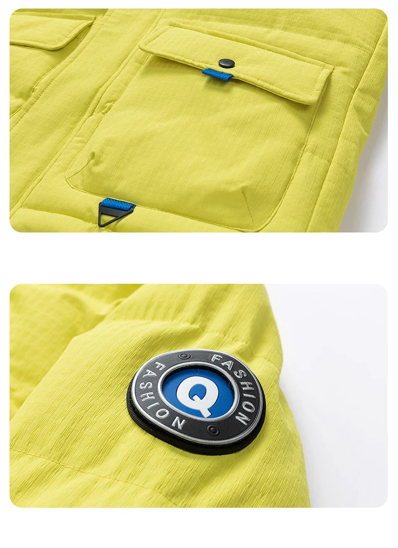 Man Hooded Parkas Winter Fashion Keep Warm Windproof Cotton