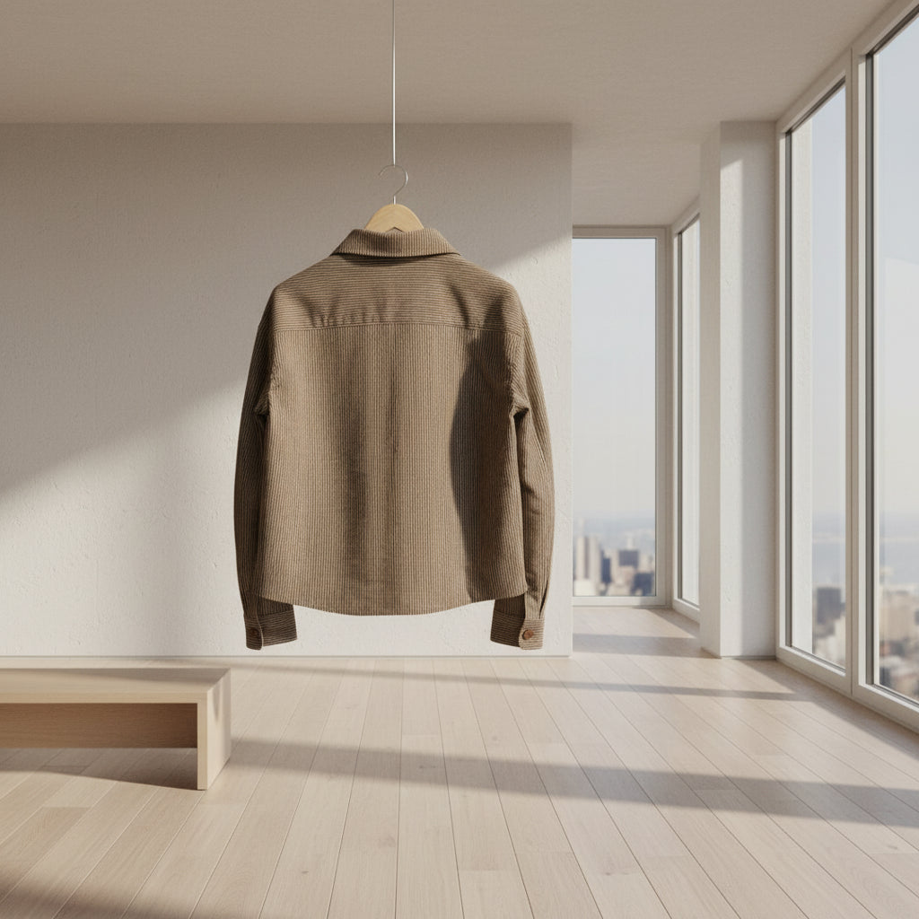 Men's Shirt with Color Blocking Trendy Fit Top