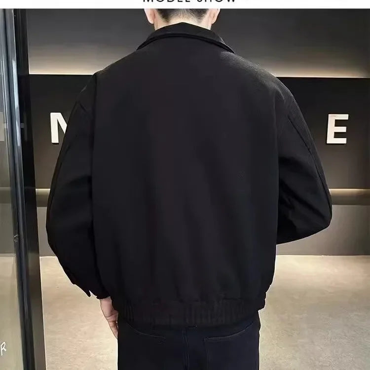 Nouveautés vestes tendance pour hommes, veste d'hiver courte et épaisse, manteau décontracté à la mode, matériau fin, coupe régulière